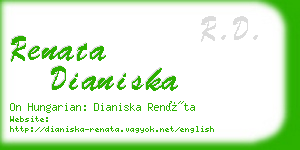 renata dianiska business card